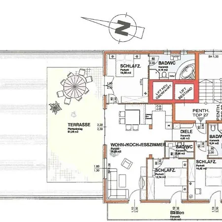 Traumhafte Luxus Penthousewohnung Апартаменты